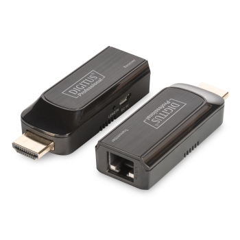 Przedłużacz/Extender mini DIGITUS HDMI 50m po skrętce Cat.6 1080p 60Hz FHD HDCP 1.2 audio (zestaw)