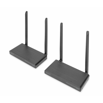 Przedłużacz/Extender DIGITUS KVM HDMI+USB bezprzewodowy 200m 1080p FHD 60Hz (zestaw)