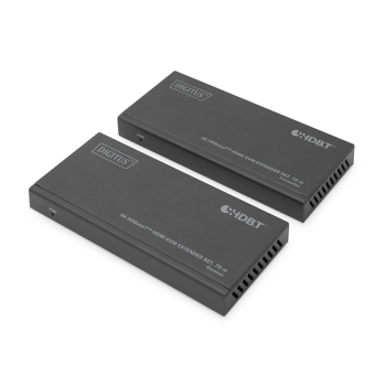 Przedłużacz/Extender KVM DIGITUS HDMI+USB HDBaseT 70m 4K30Hz HDCP 2.2 PoC (Power over Cable) audio IR (zestaw)