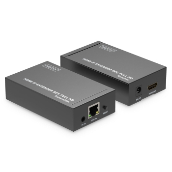 Przedłużacz/Extender DIGITUS HDMI 1080p 60Hz 120m po skrętce kat.6 HDCP 1.3 IR (zestaw)