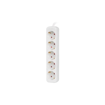Listwa przedłużacz Lanberg 3m biała 5x 230V Schuko, kabel wykonany z pełnej miedzi