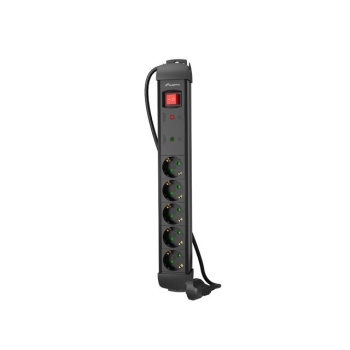 Listwa zasilająca Lanberg SP1 5m 5x 230V Schuko czarna