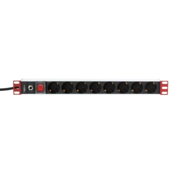Listwa zasilająca Techly PDU Rack 1U, 8xSchuko 250V/16A 3m