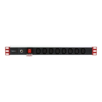Listwa zasilająca Techly Rackowa 1U  4 8xC13 2m