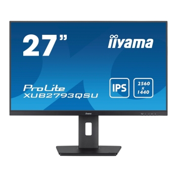 Monitor iiyama 27" ProLite XUB2793QSU-B7 IPS QHD 100Hz HDMI DP HUB głośniki