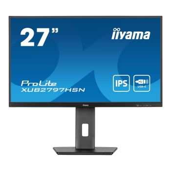 Monitor iiyama 27" ProLite XUB2797HSN-B2 IPS FHD 100Hz HDMI 2xDP HUB RJ-45 głośniki