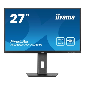 Monitor iiyama 27" ProLite XUB2797QSN-B1 IPS QHD 100Hz HDMI 2xDP HUB RJ-45 głośniki
