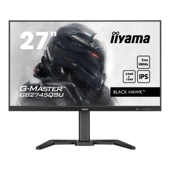 Monitor iiyama 27" G-MASTER GB2745QSU-B2 BLACK HAWK IPS QHD 100Hz HDMI DP HUB głośniki