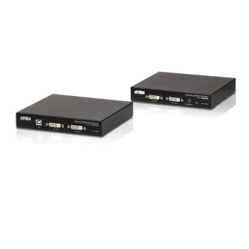 Extender KVM ATEN Dual View HDBaseT DVI/USB/AUDIO CE624 (CE624-AT-G) 100m