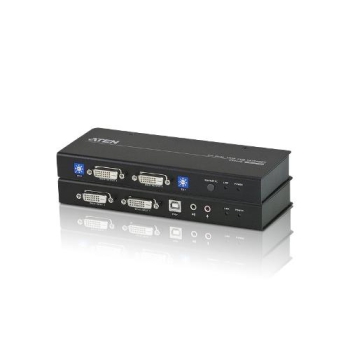 Extender KVM ATEN Dual View DVI/USB/AUDIO CE604 (CE604-AT-G) 60m