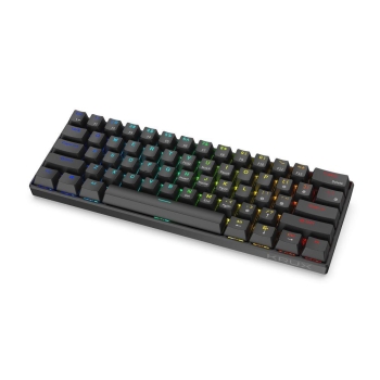 Klawiatura bezprzewodowa KRUX Neo PRO RGB Wireless Gateron Red czarna