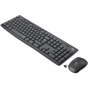 Zestaw bezprzewodowy klawiatura + mysz Logitech MK295 Silent Wireless Combo grafitowy - USZ OPAK