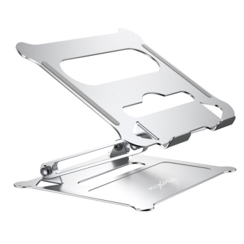 MAXXIMUS FOLD PRO LAPTOP STAND SILVER/SREBRNY, regulowana podstawka