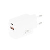 Ładowarka Movano GaN 20W USB-C PD + USB-A (white)