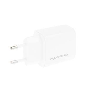 Ładowarka Movano GaN 30W USB-C PD + USB-A (white)