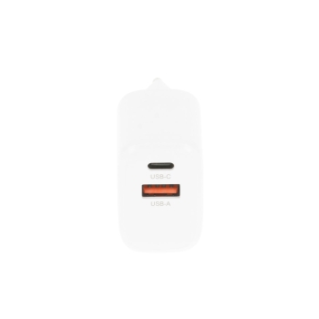 Ładowarka Movano GaN 30W USB-C PD + USB-A (white)