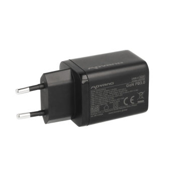 Ładowarka Movano GaN 65W 2x USB-C PD + USB-A (black)
