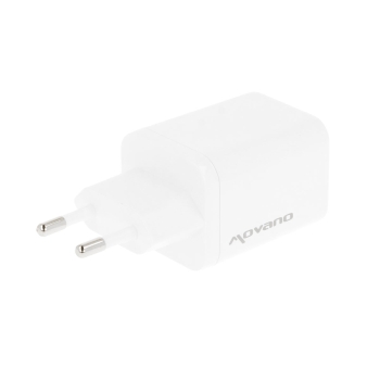 Ładowarka Movano GaN 65W 2x USB-C PD + USB-A (white)