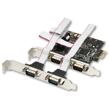 Axagon PCEA-S4N PCIe x1 kontroler 4x RS232 DB9 COM