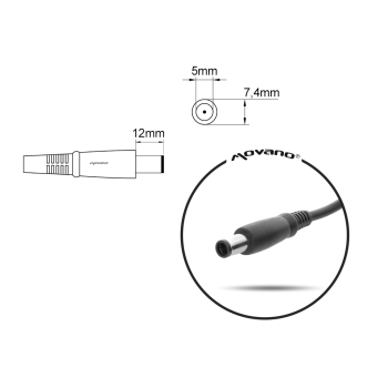 Zasilacz Movano 19.5v 16.92a (7.4x5.0 pin) 330W do Acer
