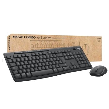 Zestaw bezprzewodowy klawiatura + mysz Logitech MK370 Combo for Business grafitowy