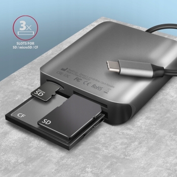 Axagon CRE-S3C czytnik zewnętrzny kart USB-C