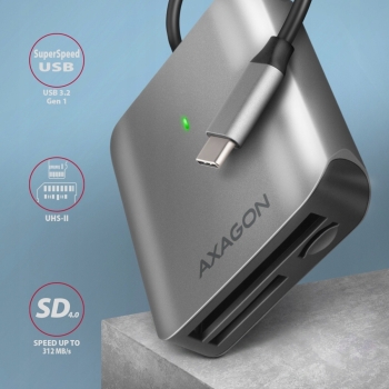 Axagon CRE-S3C czytnik zewnętrzny kart USB-C