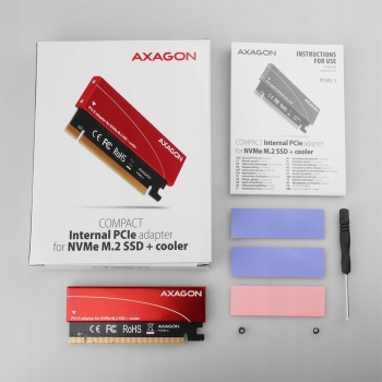 Axagon PCEM2-S adapter PCIe x16 na dysk M.2 NVMe