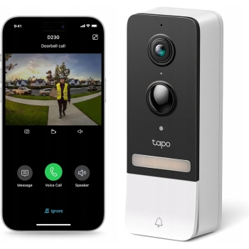 TP-Link Tapo D230S1 + D230 + H200 inteligentny wideo dzwonek zestaw kit
