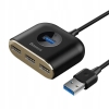 Baseus Square Round HUB USB 3.0 do 1x USB 3.0 + 3x USB 2.0 1m czarny