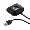 Baseus Square Round HUB USB 3.0 do 1x USB 3.0 + 3x USB 2.0 1m czarny