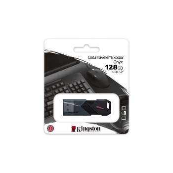 Pendrive Kingston Data Traveler Exodia Onyx 128GB USB 3.2