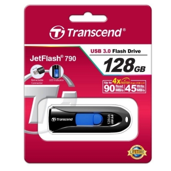 Pendrive pamięć Transcend JetFlash 790 128GB USB 3.0 wysuwany