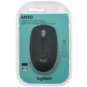 Myszka bezprzewodowa Logitech M190 odbiornik radiowy
